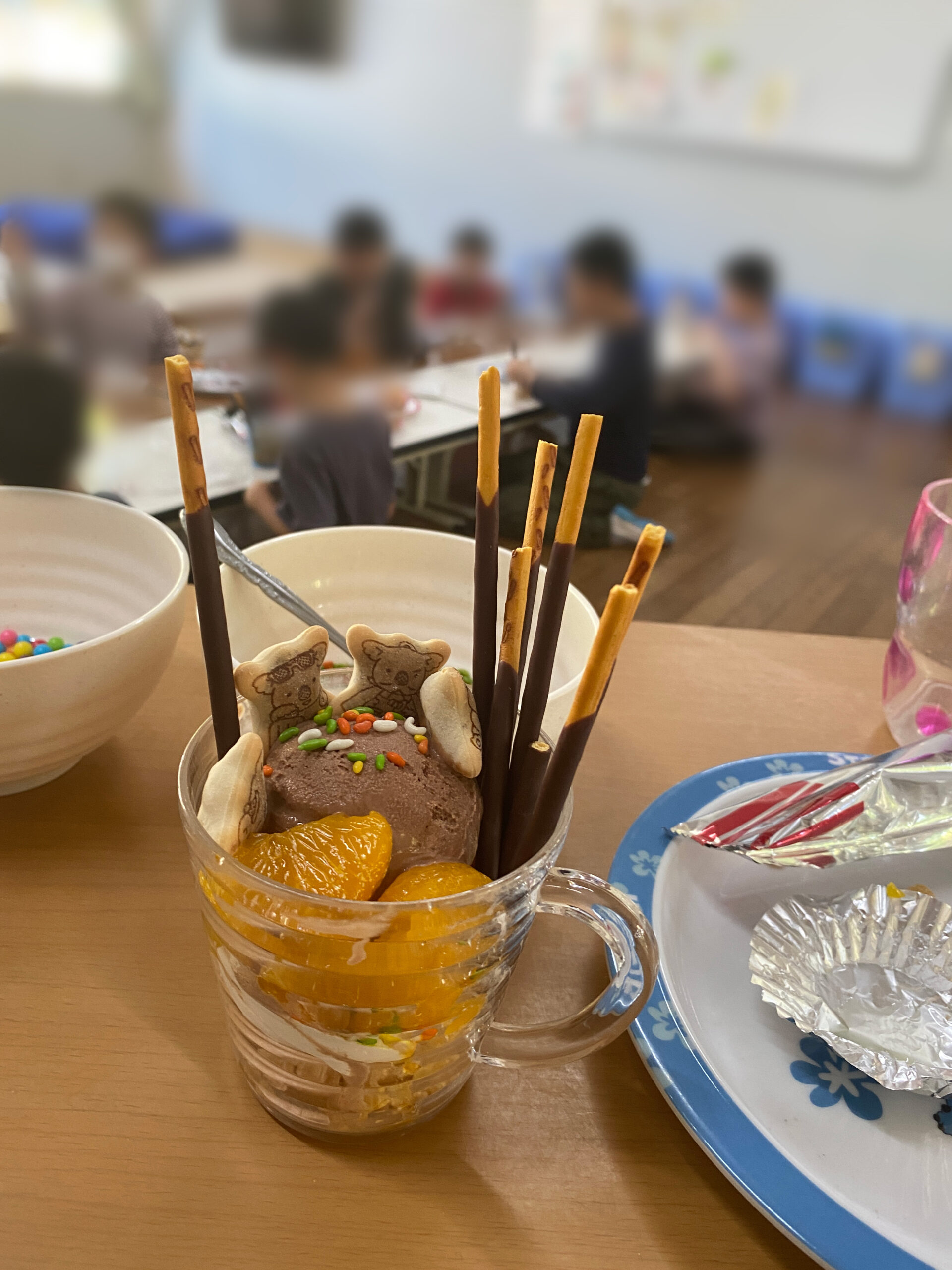 みんなでパフェを作ったよ♪