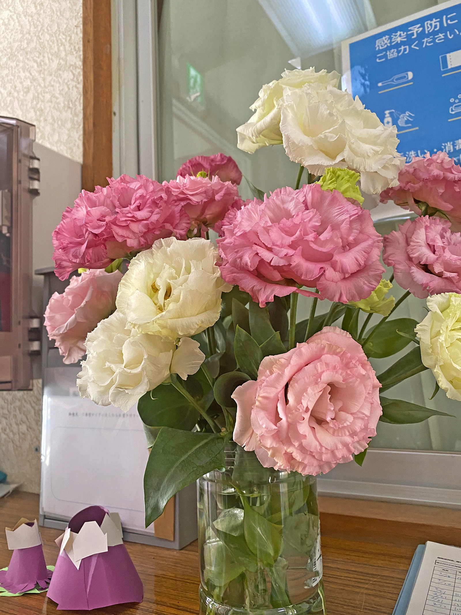 素敵な花の贈り物をいただきました。