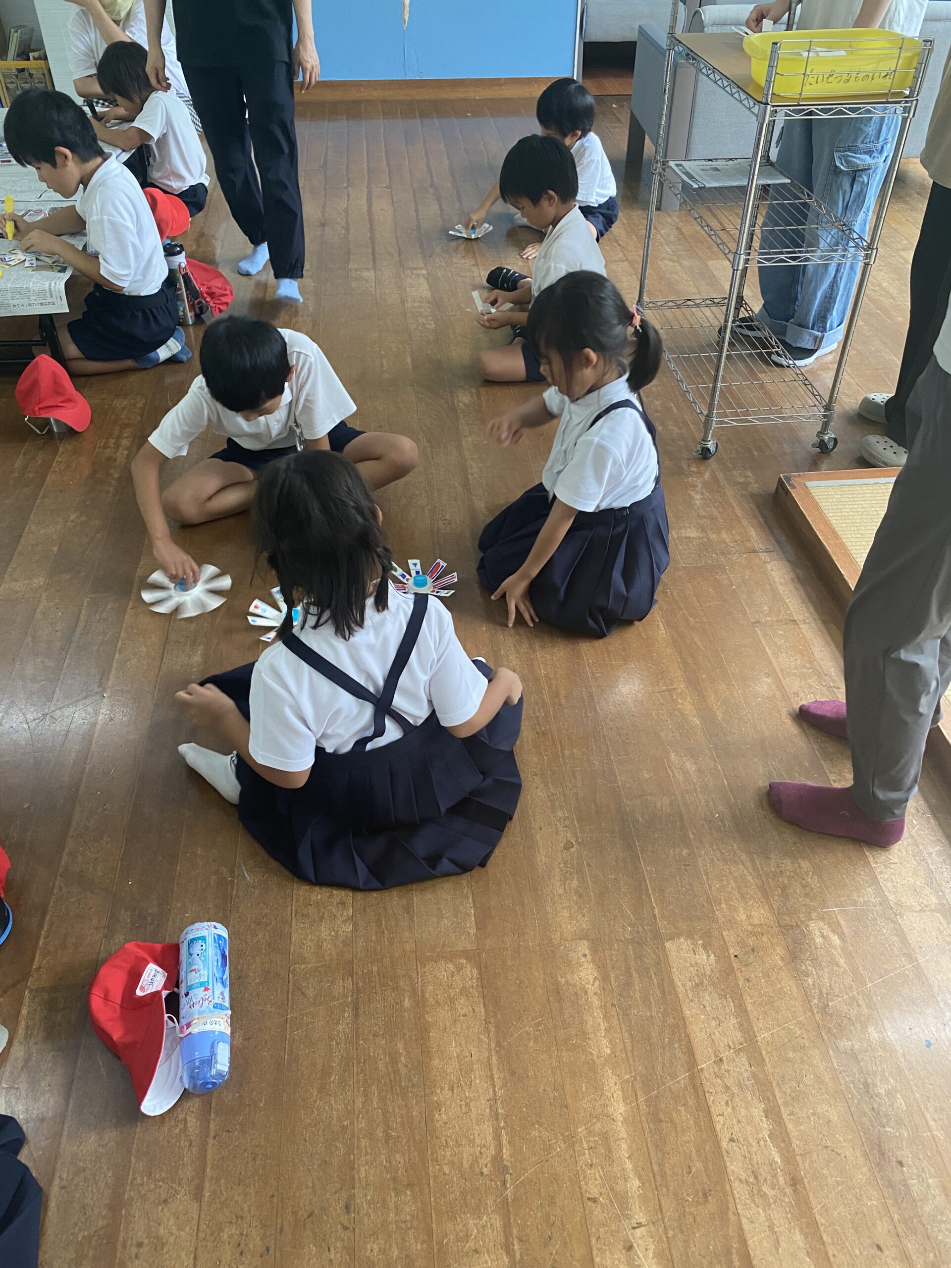 市ノ瀬小学校の一年生が見学に来たよ！