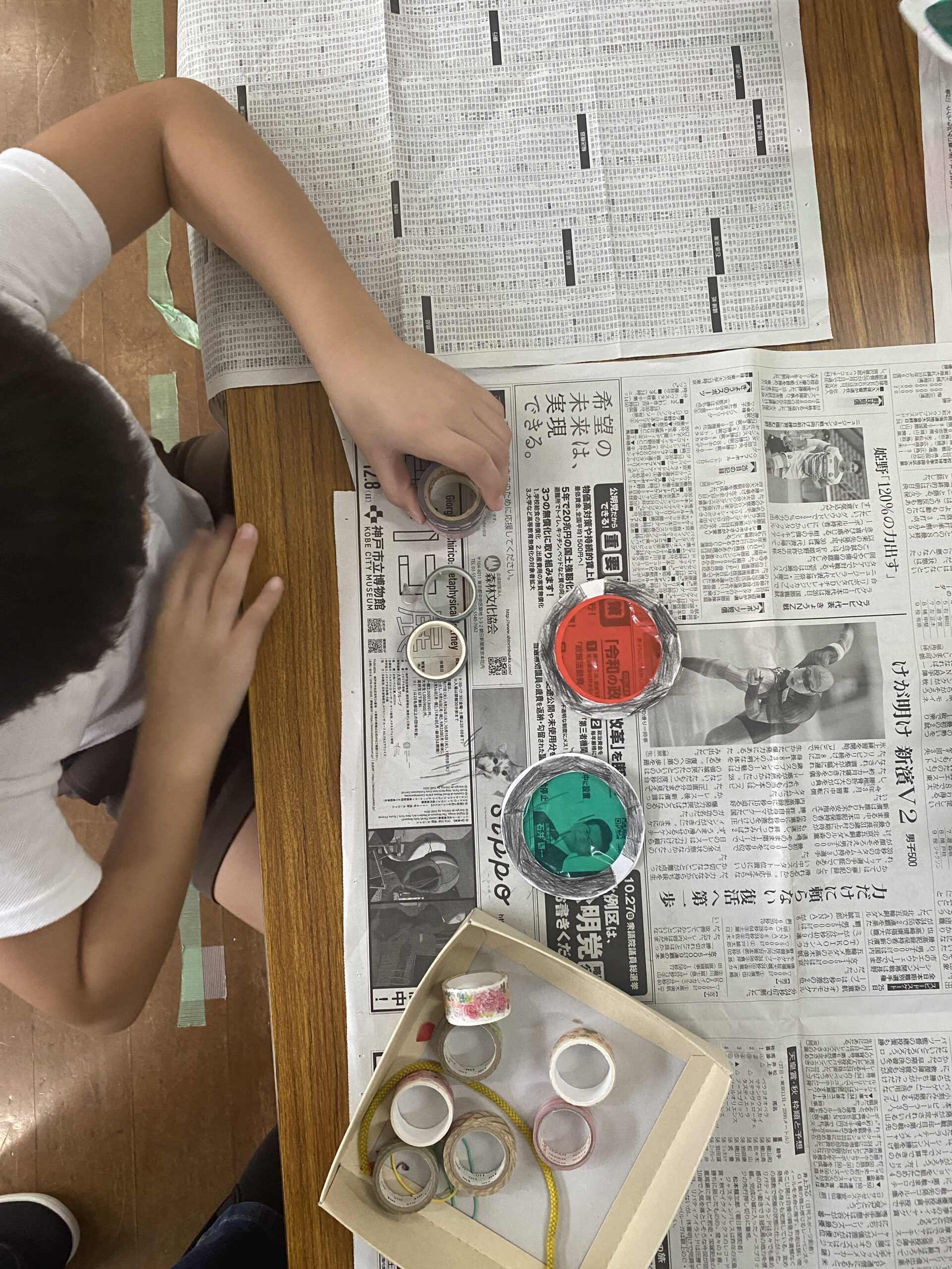 トンボのメガネ制作をしたよ！