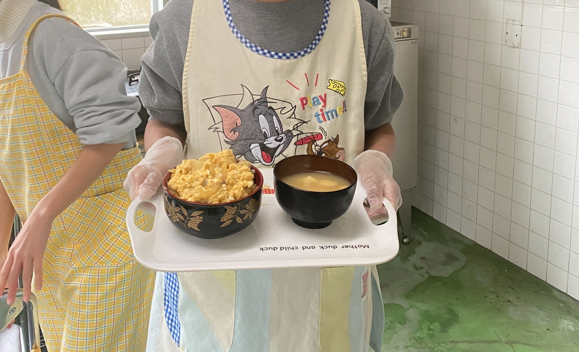 親子丼&お味噌汁作り!